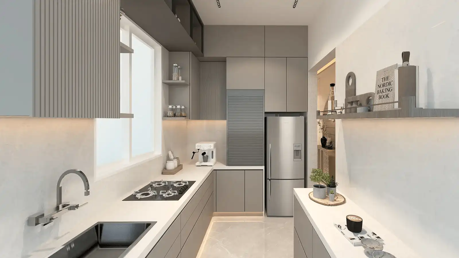 Modern kitchen at Suraj Estate Dadar Mumbai